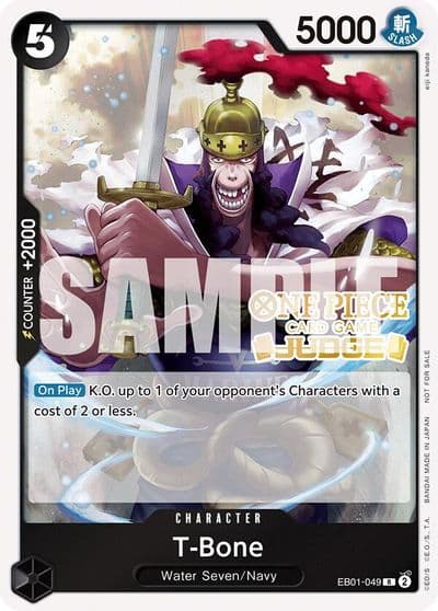 T Bone Judge Pack Vol 5 One Piece Promotion Cards One Piece card