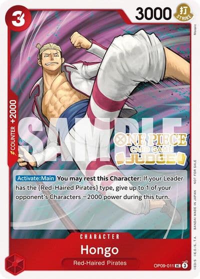 Hongo Judge Pack Vol 5 One Piece Promotion Cards One Piece card