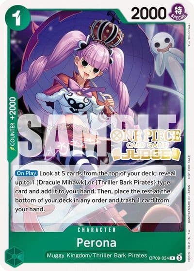 Perona Judge Pack Vol 5 One Piece Promotion Cards One Piece card
