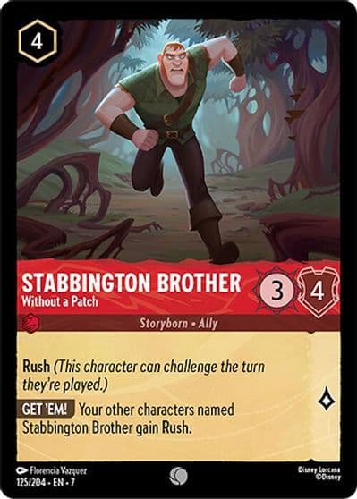 Stabbington Brother Without a Patch Archazia's Island Lorcana card
