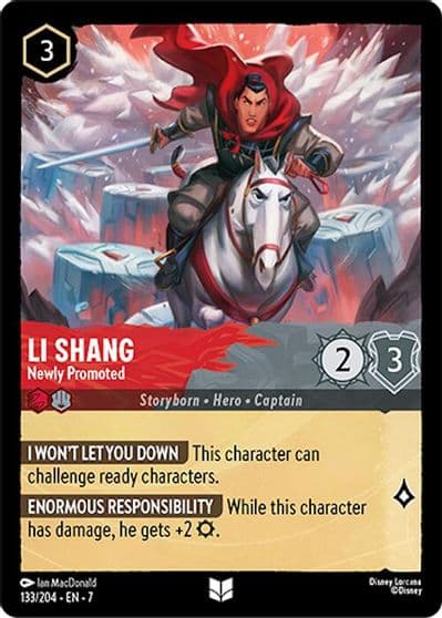 Li Shang Newly Promoted Archazia's Island Lorcana card