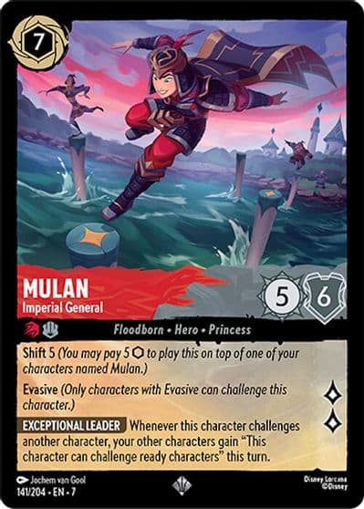 Mulan Imperial General Archazia's Island Lorcana card