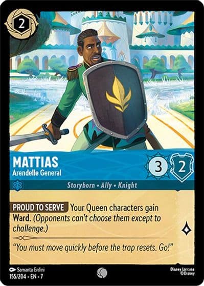 Mattias Arendelle General Archazia's Island Lorcana card