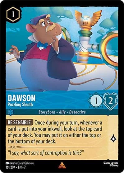 Dawson Puzzling Sleuth Archazia's Island Lorcana card