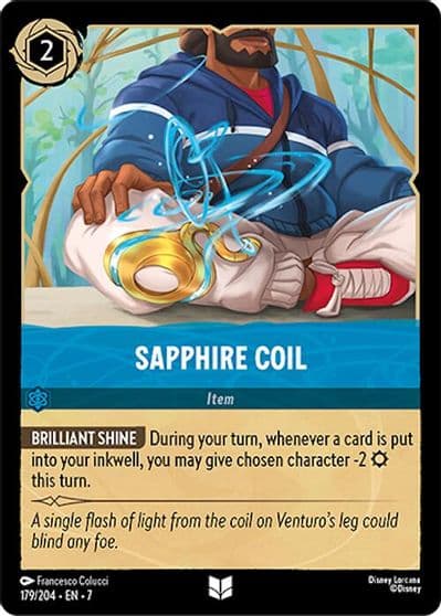 Sapphire Coil Archazia's Island Lorcana card