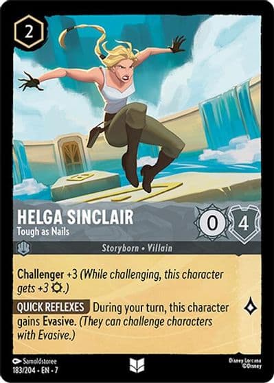 Helga Sinclair Tough as Nails Archazia's Island Lorcana card