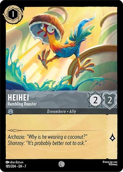 Heihei Rambling Rooster Archazia's Island Lorcana card
