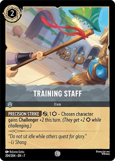 Training Staff Archazia's Island Lorcana card