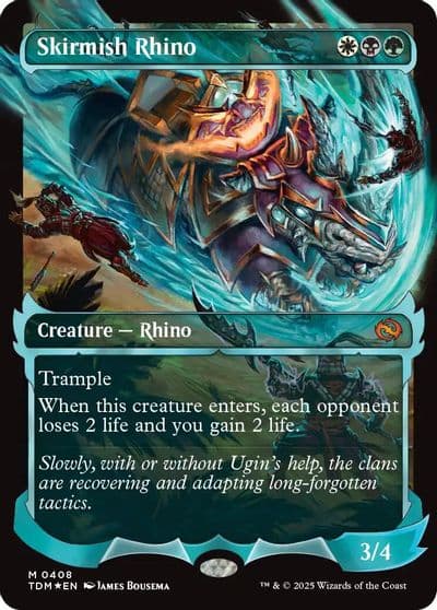 Skirmish Rhino Showcase Tarkir: Dragonstorm Magic card