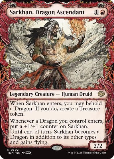Sarkhan Dragon Ascendant 0302 Showcase Tarkir: Dragonstorm Magic card