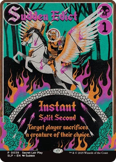 Sudden Edict Secret Lair Showdown Magic card