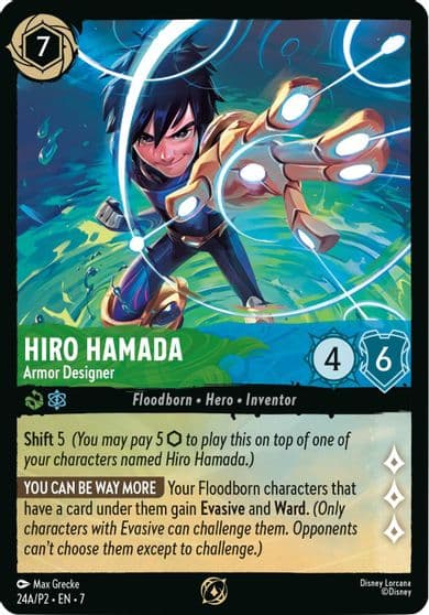Hiro Hamada Armor Designer Store Championship Participant Disney Lorcana Promo Cards Lorcana card
