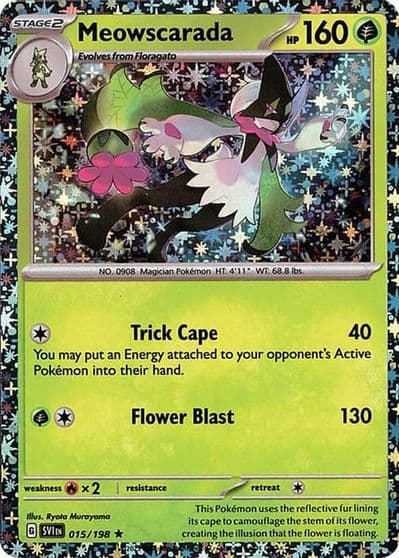 Meowscarada (Sparkle Holo) Miscellaneous Cards & Products Pokemon card