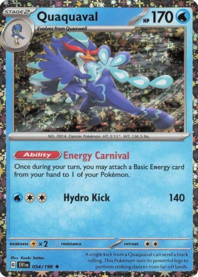 Quaquaval (Sparkle Holo) Miscellaneous Cards & Products Pokemon card