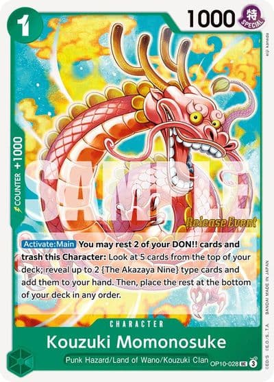 Kouzuki Momonosuke 028 Royal Blood Release Event Cards One Piece card