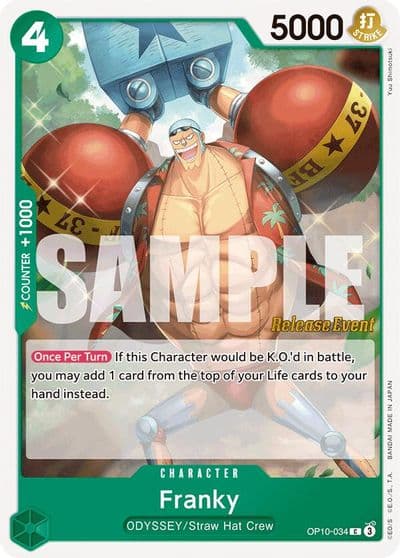 Franky 034 Royal Blood Release Event Cards One Piece card