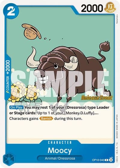 Moocy Royal Blood Release Event Cards One Piece card
