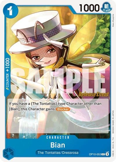 Bian Royal Blood Release Event Cards One Piece card