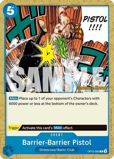 Barrier Barrier Pistol Royal Blood Release Event Cards One Piece card