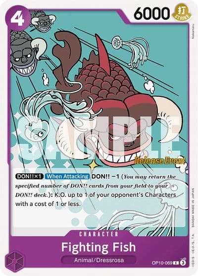 Fighting Fish Royal Blood Release Event Cards One Piece card
