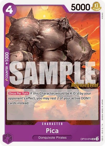 Pica Royal Blood Release Event Cards One Piece card
