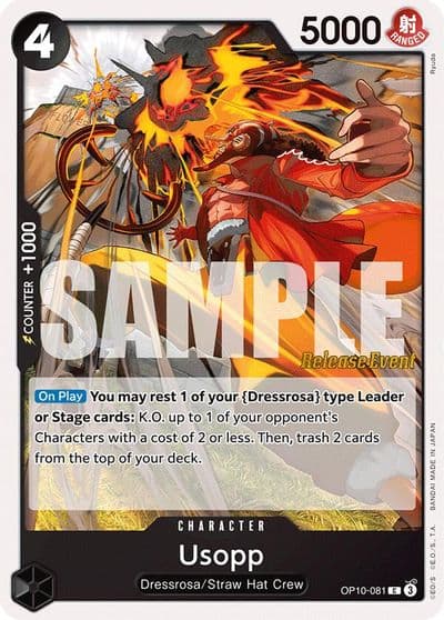 Usopp 081 Royal Blood Release Event Cards One Piece card