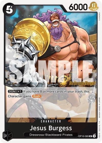 Jesus Burgess Royal Blood Release Event Cards One Piece card