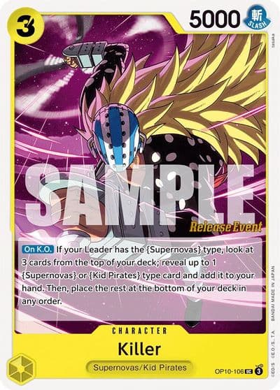 Killer Royal Blood Release Event Cards One Piece card