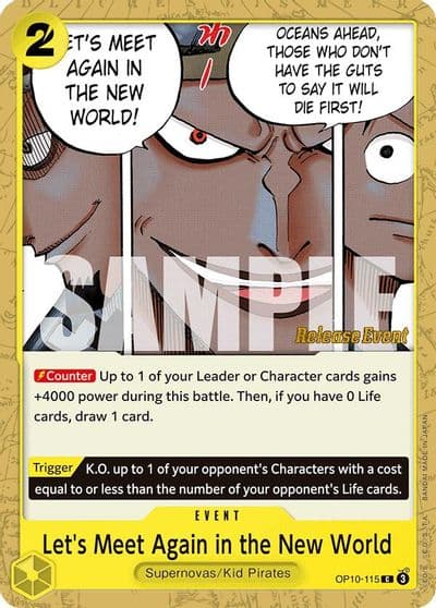 Lets Meet Again in the New World Royal Blood Release Event Cards One Piece card