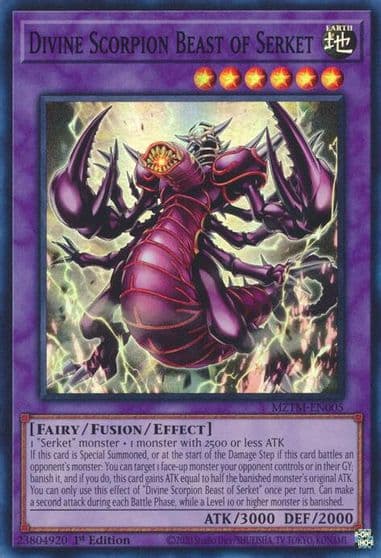 Divine Scorpion Beast of Serket Maze of the Master Yu-Gi-Oh! card
