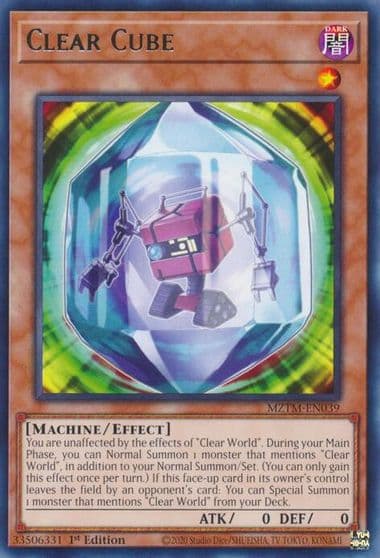 Clear Cube Maze of the Master Yu-Gi-Oh! card