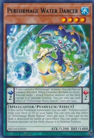 Performage Water Dancer Maze of the Master Yu-Gi-Oh! card