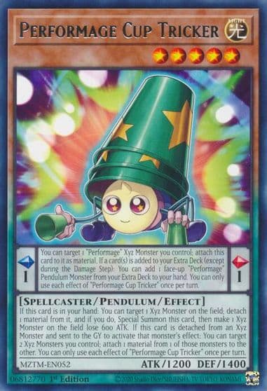 Performage Cup Tricker Maze of the Master Yu-Gi-Oh! card