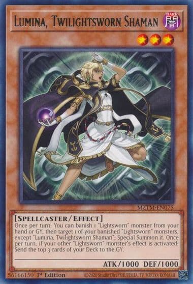 Lumina Twilightsworn Shaman Maze of the Master Yu-Gi-Oh! card