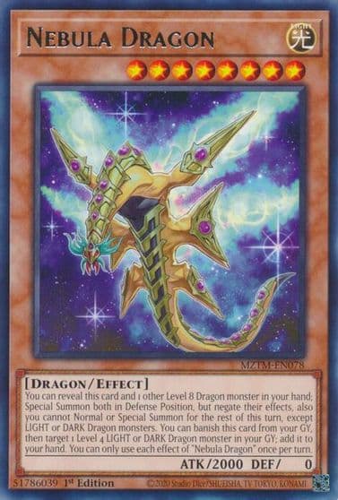 Nebula Dragon Maze of the Master Yu-Gi-Oh! card