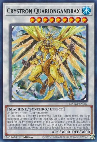 Crystron Quariongandrax Maze of the Master Yu-Gi-Oh! card