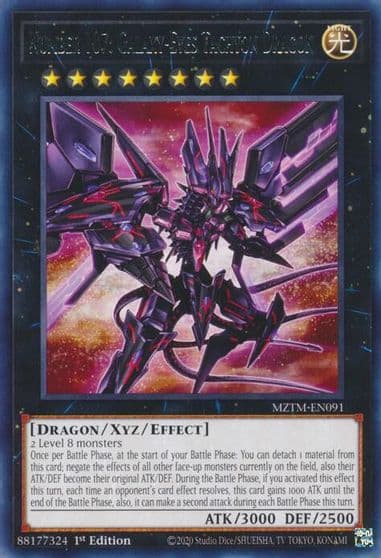 Number 107 Galaxy Eyes Tachyon Dragon Maze of the Master Yu-Gi-Oh! card