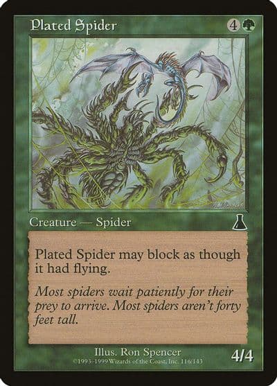 Plated Spider Urza's Destiny Magic card