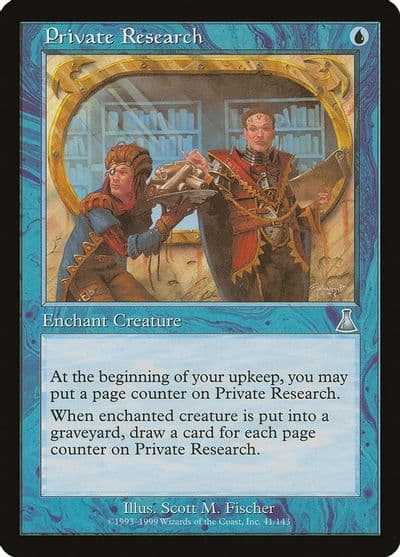Private Research Urza's Destiny Magic card