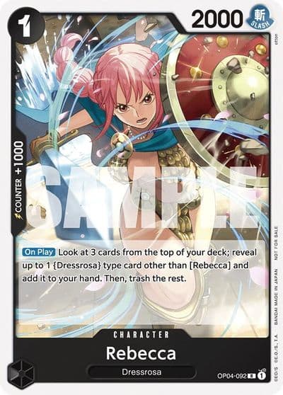 Rebecca Tournament Pack 2025 Vol 2 One Piece Promotion Cards One Piece card