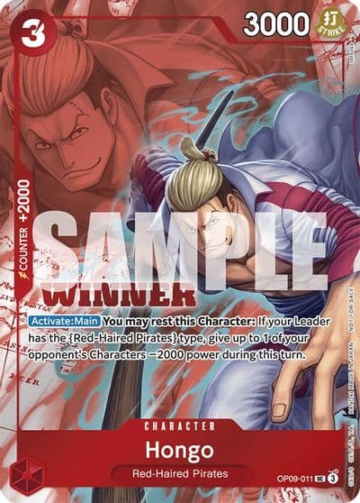 Hongo Winner Pack 2025 Vol 2 One Piece Promotion Cards One Piece card
