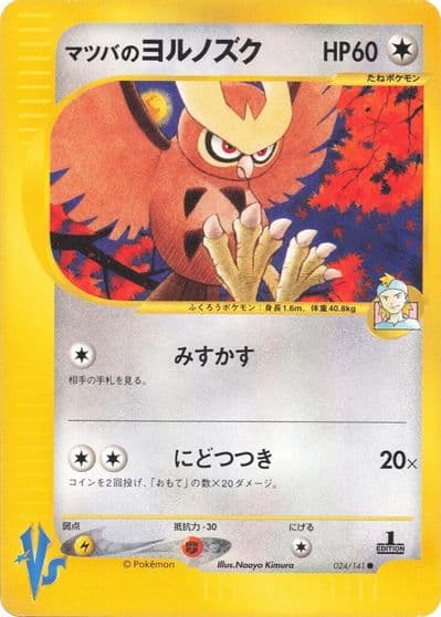 Morty's Noctowl Pokemon VS Pokemon card