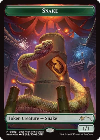 Snake Token Year of the Snake 2025 Standard Showdown Promos Magic card
