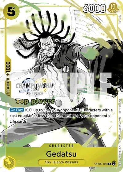 Gedatsu Championship 2024 Top Player Pack Vol 2 One Piece Promotion Cards One Piece card