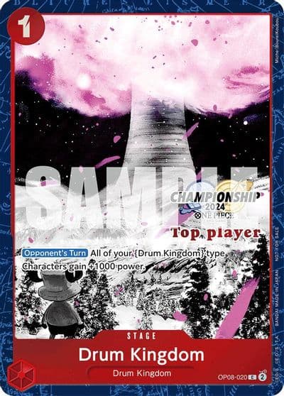 Drum Kingdom Championship 2024 Top Player Pack Vol 2 One Piece Promotion Cards One Piece card