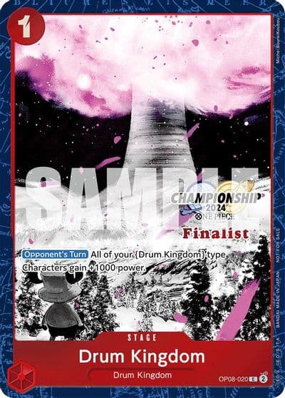 Drum Kingdom Championship 2024 Finalist Card Set Vol 2 One Piece Promotion Cards One Piece card