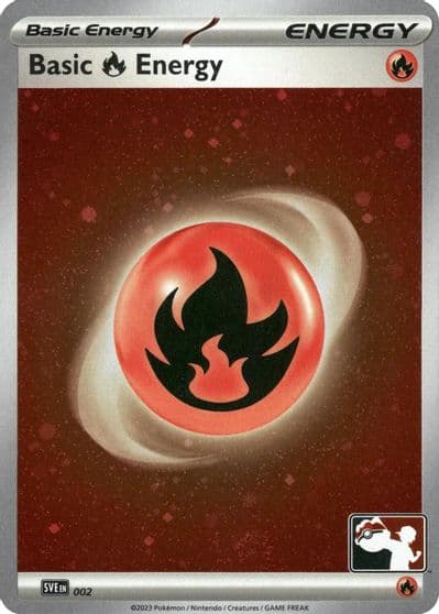 Basic Fire Energy - 002 (Cosmos Holo) Prize Pack Series Cards Pokemon card