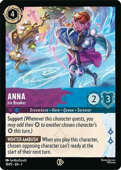Anna Ice Breaker Disney Lorcana Promo Cards Lorcana card