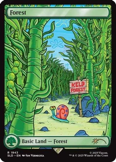 Forest 1943 Secret Lair Drop Series Magic card
