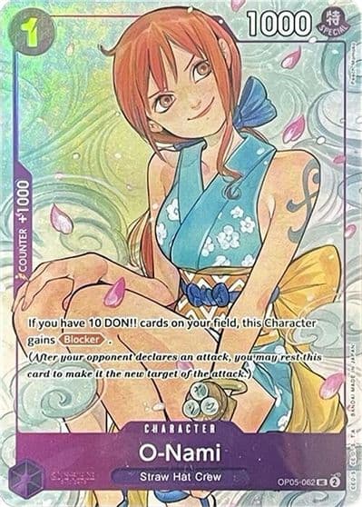 O Nami Illustration Box Vol1 One Piece Promotion Cards One Piece card